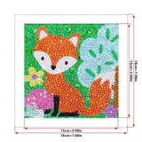 Crystal Rhinestone Full Diamond Painting - Cartoon fox - Hibah-Diamond?painting art studio