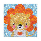 Crystal Rhinestone Full Diamond Painting - Cartoon lion
