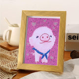 Crystal Rhinestone Full Diamond Painting - Cartoon pig - Hibah-Diamond?painting art studio