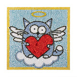 Crystal Rhinestone Full Diamond Painting- Cat Angel