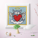 Crystal Rhinestone Full Diamond Painting- Cat Angel - Hibah-Diamond?painting art studio