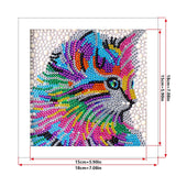 Crystal Rhinestone Full Diamond Painting - Cute cat - Hibah-Diamond?painting art studio