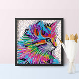 Crystal Rhinestone Full Diamond Painting - Cute cat - Hibah-Diamond?painting art studio