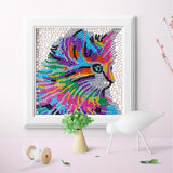 Crystal Rhinestone Full Diamond Painting - Cute cat - Hibah-Diamond?painting art studio