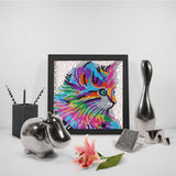 Crystal Rhinestone Full Diamond Painting - Cute cat - Hibah-Diamond?painting art studio