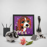 Crystal Rhinestone Full Diamond Painting - Cute dog - Hibah-Diamond?painting art studio