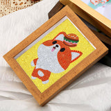 Crystal Rhinestone Full Diamond Painting - Cute fox - Hibah-Diamond?painting art studio