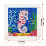 Crystal Rhinestone Full Diamond Painting-Hippocampus - Hibah-Diamond?painting art studio