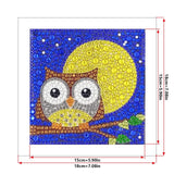 Crystal Rhinestone Full Diamond Painting - Night owl