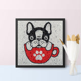 Crystal Rhinestone Full Diamond Painting-puppy - Hibah-Diamond?painting art studio