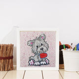 Crystal Rhinestone Full Diamond Painting-puppy - Hibah-Diamond?painting art studio