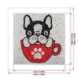 Crystal Rhinestone Full Diamond Painting-puppy - Hibah-Diamond?painting art studio