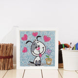 Crystal Rhinestone Full Diamond Painting-puppy - Hibah-Diamond?painting art studio