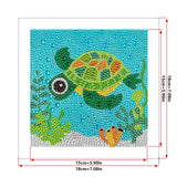 Crystal Rhinestone Full Diamond Painting-Sea turtle - Hibah-Diamond?painting art studio