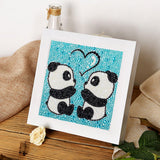 Crystal Rhinestone Full Diamond Painting-Two red pandas - Hibah-Diamond?painting art studio