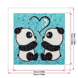 Crystal Rhinestone Full Diamond Painting-Two red pandas - Hibah-Diamond?painting art studio