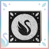 Crystal Rhinestones Diamond painting coaster - Hibah-Diamond painting art studio