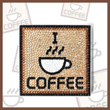 Crystal Rhinestones Diamond painting coaster - Hibah-Diamond painting art studio