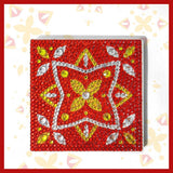 Crystal Rhinestones Diamond painting coaster - Hibah-Diamond painting art studio