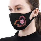 Diamond Painting Mask - Fire rose - Hibah-Diamond painting art studio