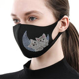 Diamond Painting Mask -Moon cat