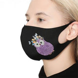 Diamond Painting Mask - Owl - Hibah-Diamond painting art studio