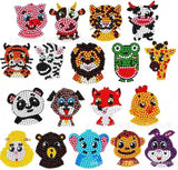 Diamond Painting Sticker Wall Sticker | Animals (18 pcs) - Hibah-Diamond painting art studio