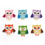 Diamond Painting Sticker Wall Sticker | owls (6pcs)