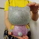 DIY 20cm Pink Hello Kitty (with glue tools) - Hibah-Diamond painting art studio
