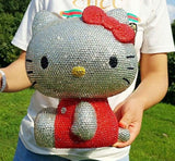 DIY 24cm Sit Sideways Hello Kitty (with glue tools) - Hibah-Diamond painting art studio