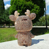 DIY cartoon deer  (with glue tools) - Hibah-Diamond painting art studio