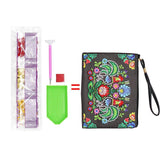 DIY Diamond Painting Bag | Rooster and flowers - Hibah-Diamond painting art studio