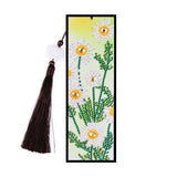 DIY Diamond Painting Bookmark | White daisies