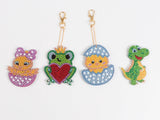DIY Diamond Painting keychain | Animal - Hibah-Diamond painting art studio