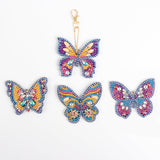 DIY Diamond Painting Keychain | Butterfly - Hibah-Diamond painting art studio