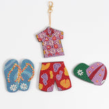 DIY Diamond Painting Keychain - Clothing