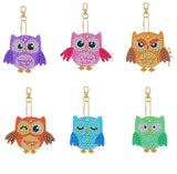 DIY Diamond Painting Keychain - Owls