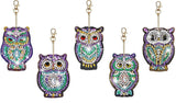 DIY Diamond Painting Keychain - Owls