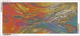 Full Large Diamond Painting kit - Abstract feathers