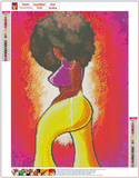 Full Diamond Painting kit - Hot african girl