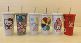 DIY Large capacity straw cup  (with glue tools)- GUCCI
