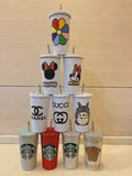 DIY Large capacity straw cup  (with glue tools) - Hello Kitty