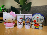 DIY Large capacity straw cup  (with glue tools) - Hello Kitty