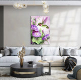 Full Diamond Painting kit - Hummingbird and Morning Glory