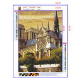 Full Diamond Painting kit - Beautiful scenery of Cath¨¦drale Notre Dame de Paris