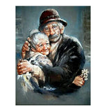 Full Diamond Painting kit - Old couple in love