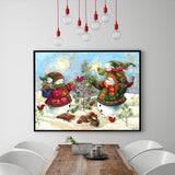 Full Diamond Painting kit - Christmas snowmen together for Christmas