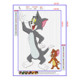 Full Diamond Painting kit - Cat and mouse