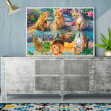 Full Diamond Painting kit - Little cat and big cat