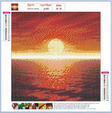 Full Diamond Painting kit - Beautiful sea sunrise